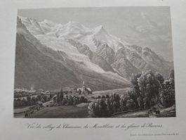 CHAMOUNI  MONTBLANC. GLACIER DE BOSSON