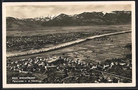 Cartes postales: AK Walzenhausen, Panorama v. d. Meldegg – D'occasion à Berlin par bartko-reher