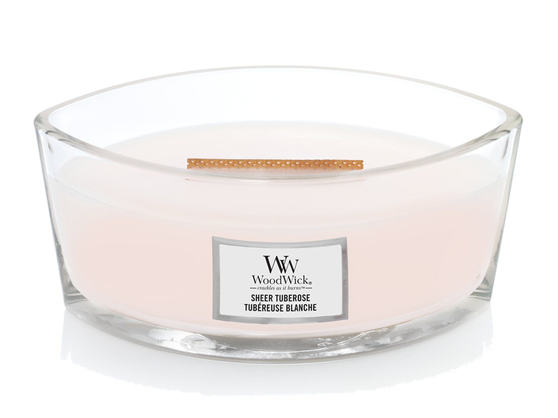 Yankee Candle Candele: WoodWick Sheer Tuberose Ellipse – Nuovo e nell'imballaggio originale da Langwiesen venduto da rtWebshop 1