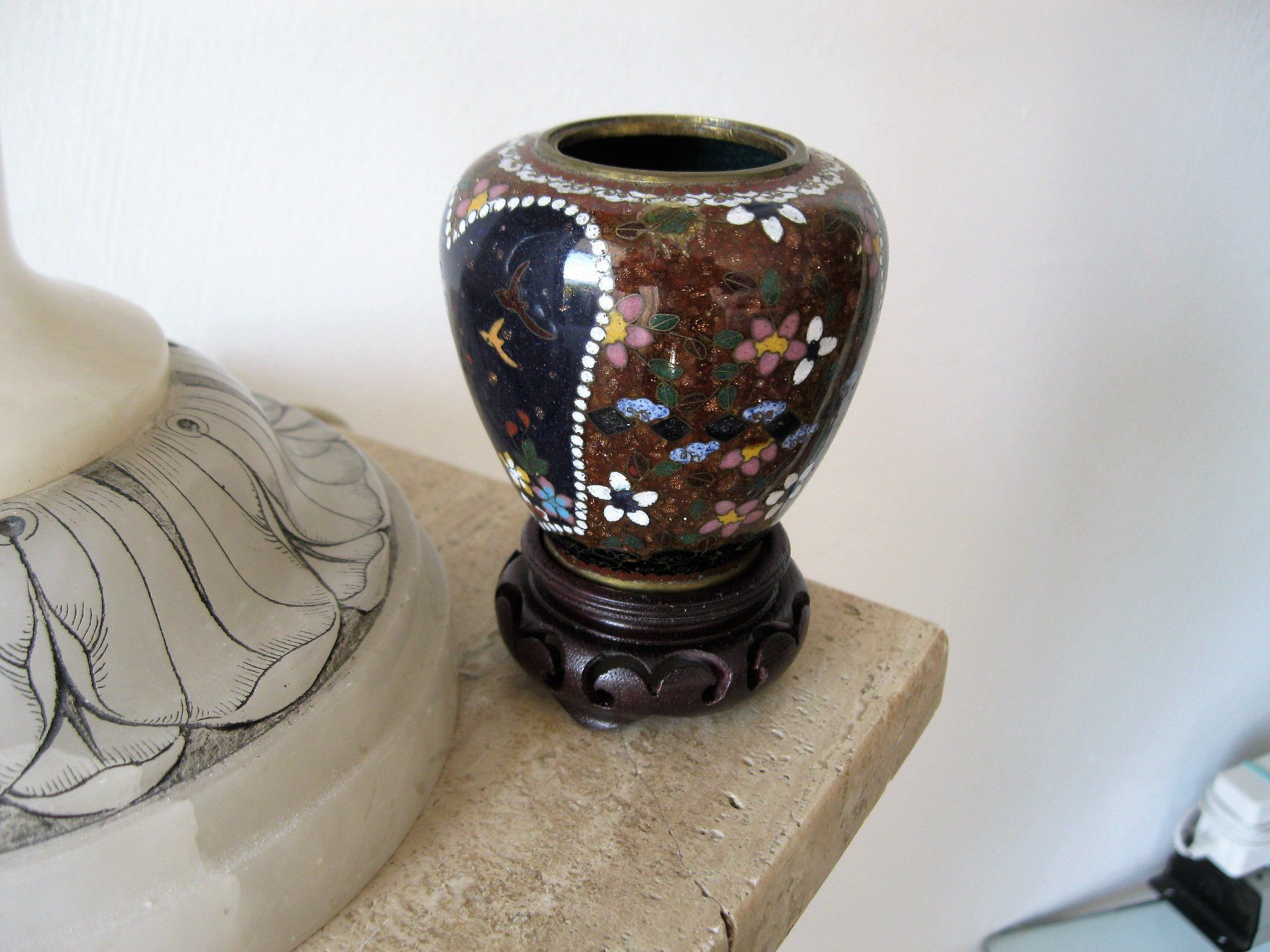 Vasen & Gefässe: KLEINES  HÜBSCHE  CLOISONNE` VASE – Gebraucht aus Männedorf von Andreas2002 1