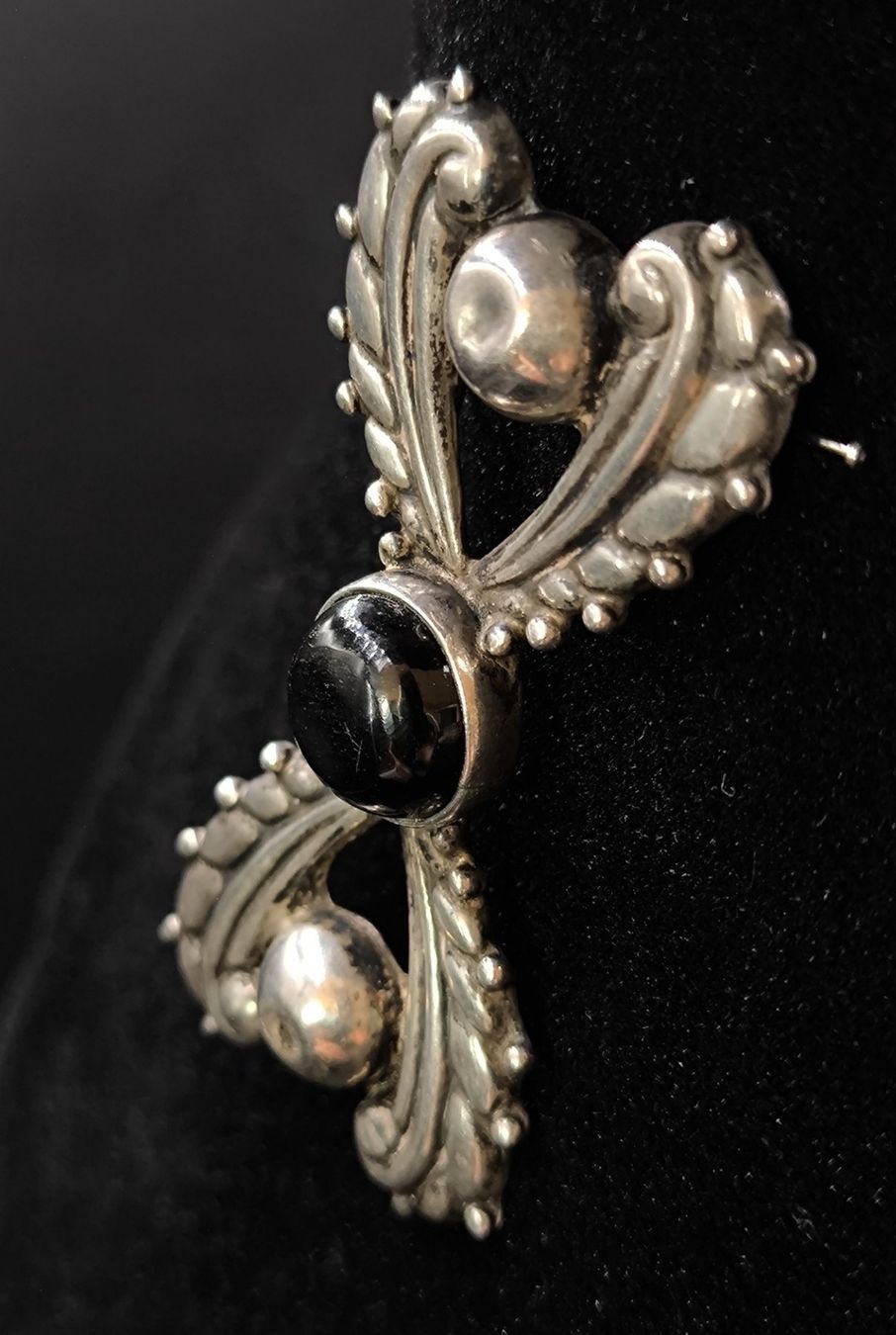 Spille & Fermagli: Brosche Mexiko, Sterling mit Onyx Stein – Usato da Rorschacherberg venduto da snOOpydOg11 2