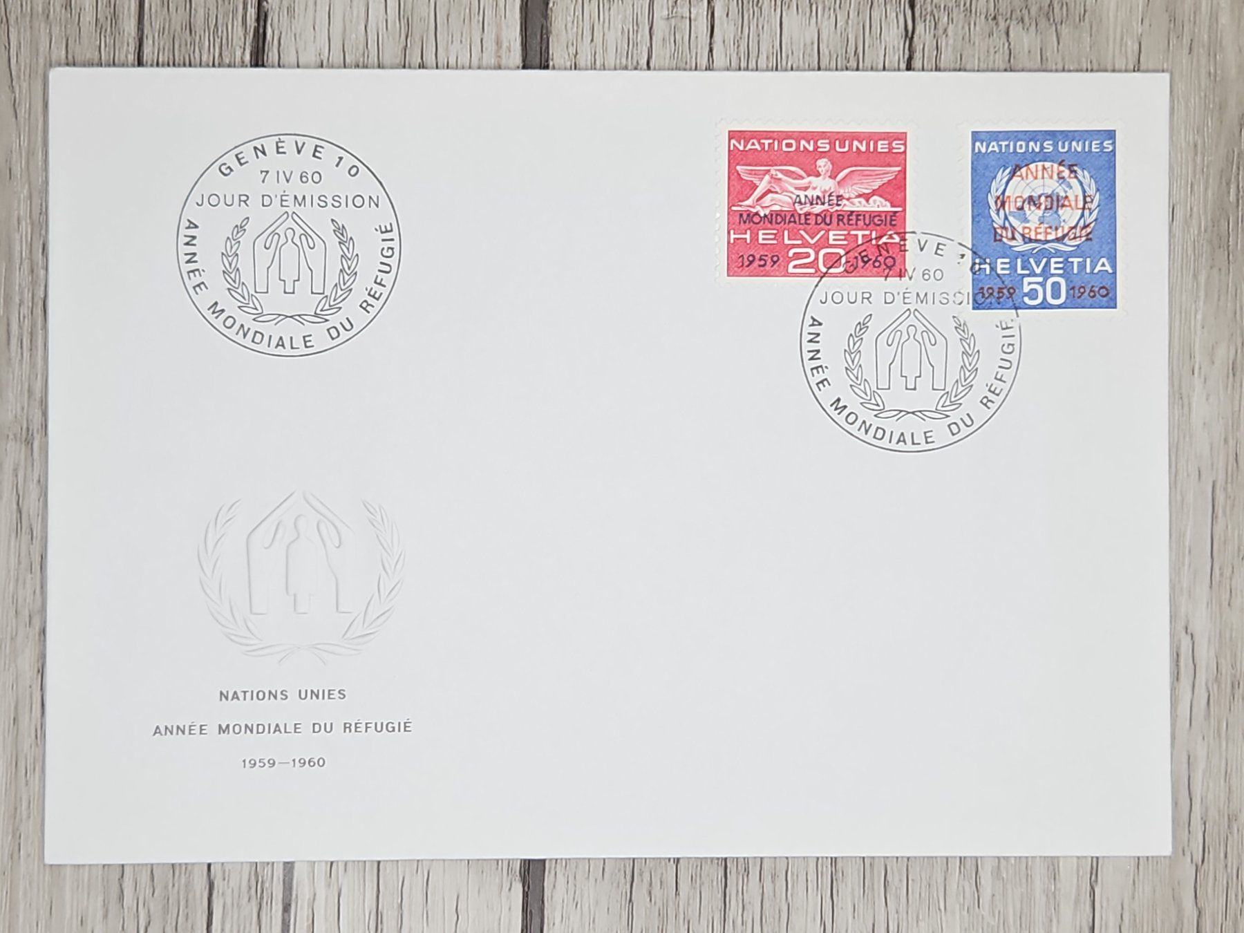 Tutti i francobolli: CL11 Enveloppe + Timbre Suisse 1960 – Usato da Cousset venduto da Patrick_Collections