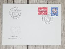 CL11 Enveloppe + Timbre Suisse 1960