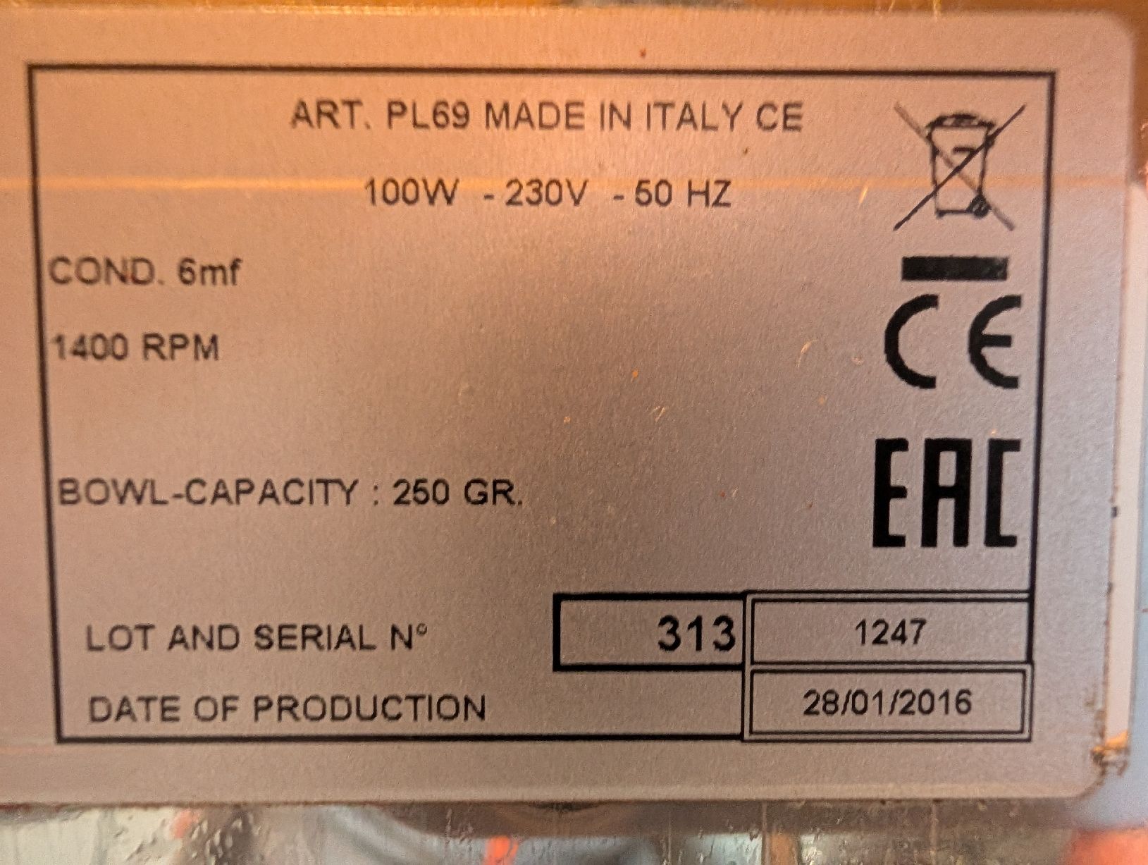 Machines à café & Machines à expresso: Lelit PL69 Kaffemühle – D'occasion à Les Posses-sur-Bex par itr-beo 2