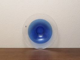 Zweifarbige Design Schale Orrefors vintage Früchteschale 90s