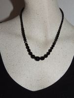 SCHÖNES ANTIKES COLLIER «PERLEN» GESCHLIFFEN 45 CM UM 1920