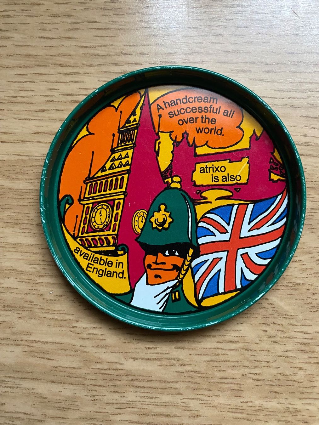 Untersetzer: Atrix Glasuntersetzer 4 Stück Vintage, WERBUNG HANDCREME – Gebraucht aus Stein AR von claire009 1