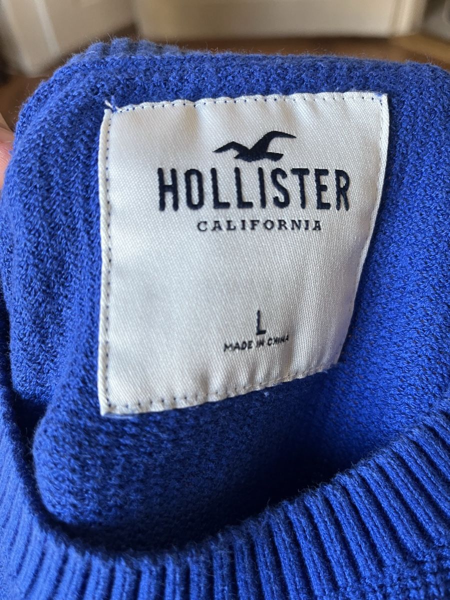 Hollister Maglioni & Felpe: Pull léger Hollister bleu, taille L – Usato da Lausanne venduto da Matmahon1 2