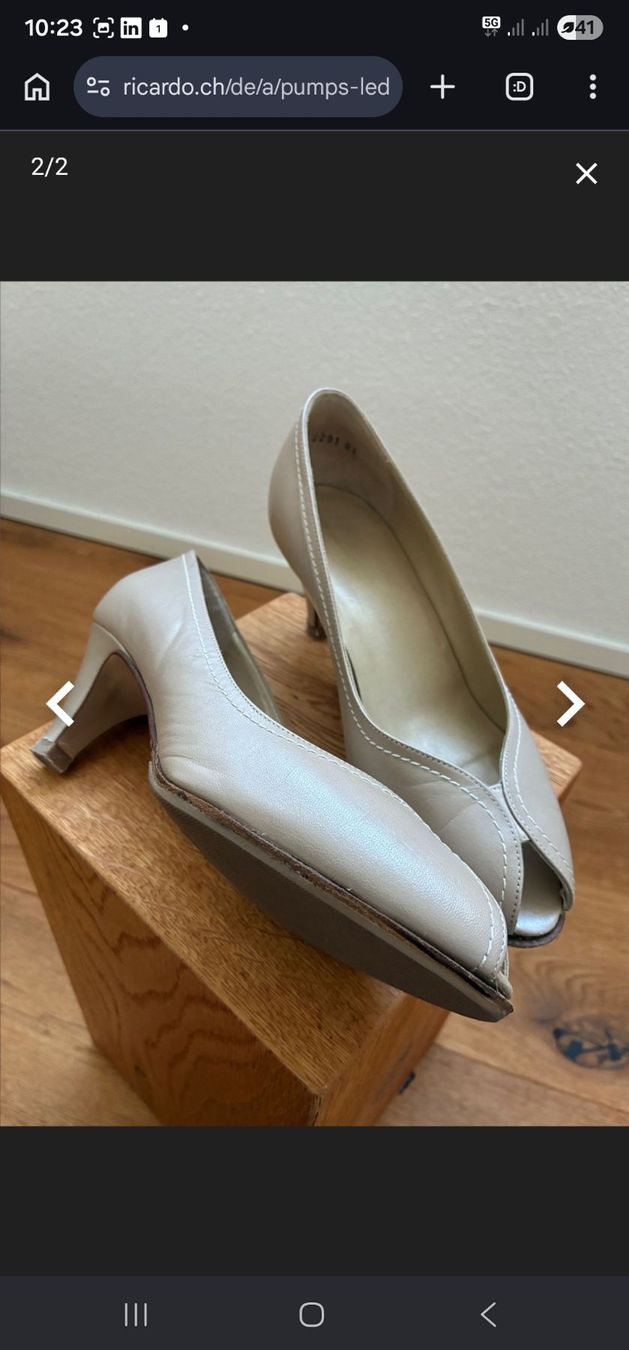 A.S.98 Scarpe da donna: Pumps Leder Grösse 2 1/2 - 35 – Nuovo (secondo la descrizione) da Knonau venduto da liebenic01 1