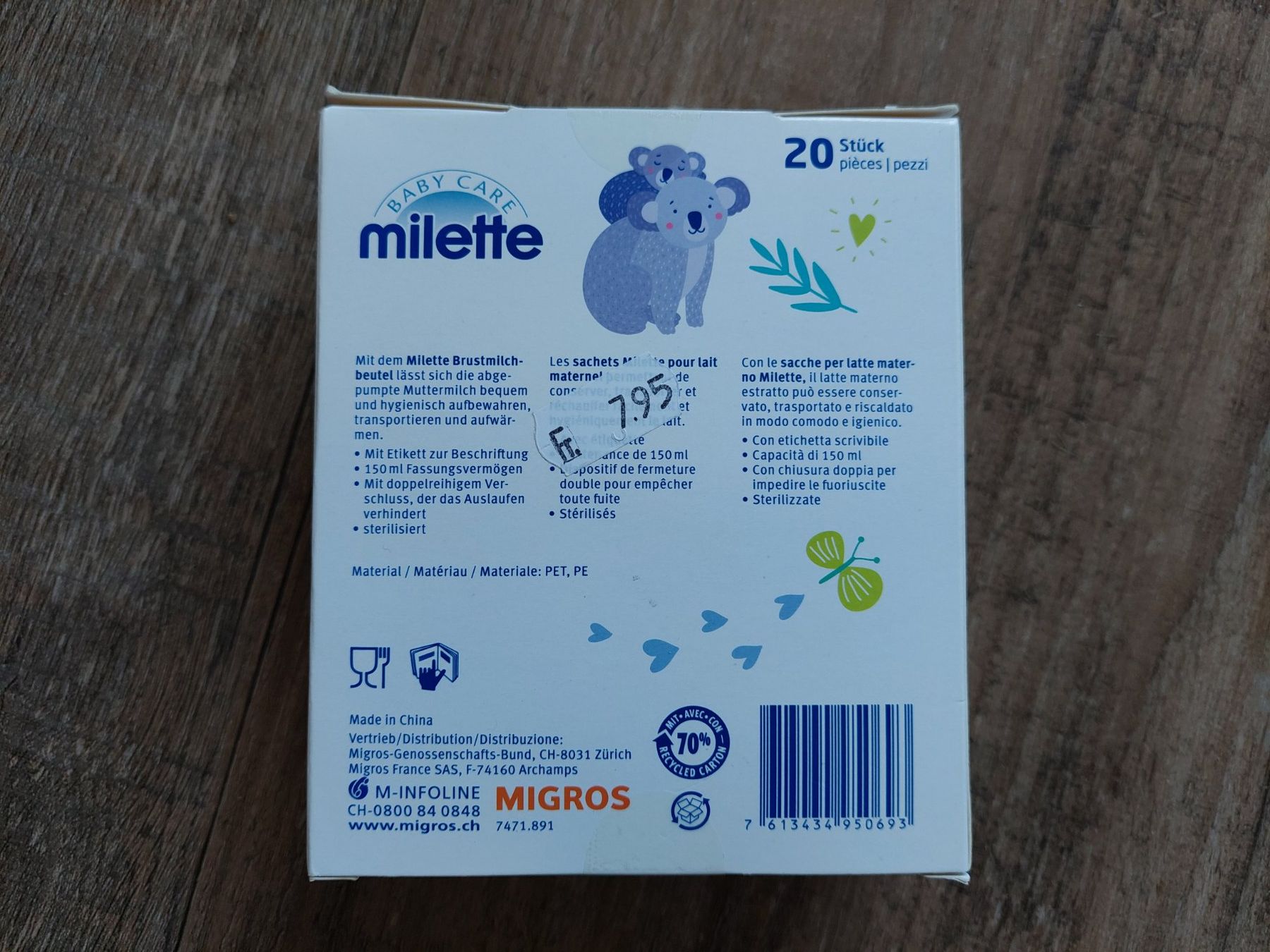 Accessori per l’allattamento: Muttermilchbeutel NEU milette – Nuovo e nell'imballaggio originale da Aeschi b. Spiez venduto da Corin1234 1