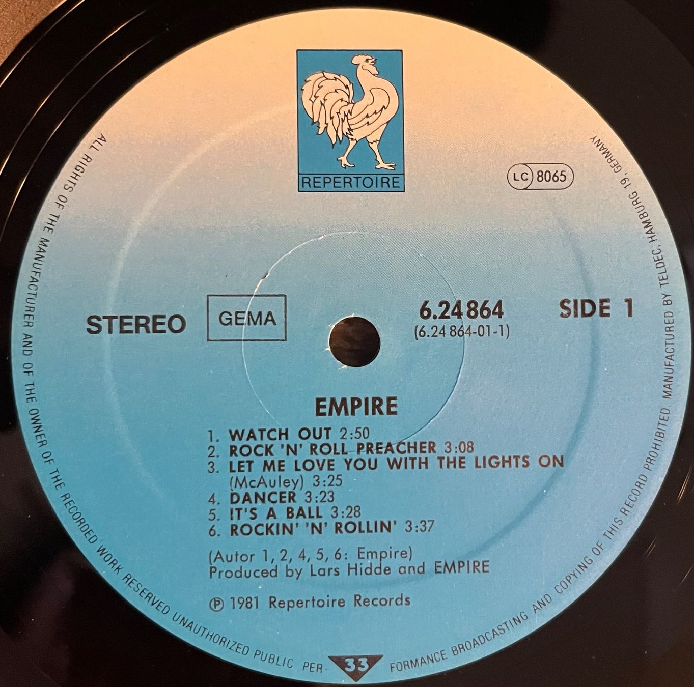 Dischi in vinile: EMPIRE - EMPIRE - 33 Tours – Usato da Bussigny venduto da vinyl-pas-cher 2