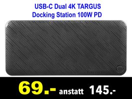 🔴  USB-C Dual 4K TARGUS Docking Station 100W PD /076B