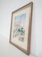 Aquarell - Landschaft Tessin - Vintage Wandbild