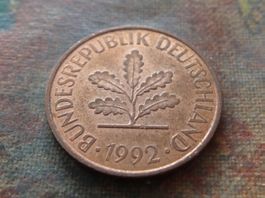 DEUTSCHLAND 2 Pfennig 1992