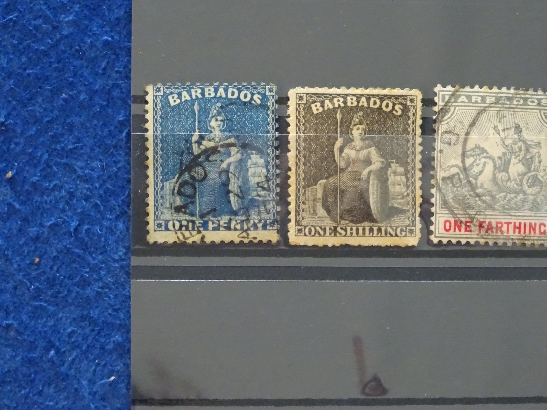 Tutti i francobolli: BARBADOS uralte gest. Briefmarken ab der Kat-Nr. 1 – Usato da Schliern b. Köniz venduto da Djbubu 4