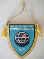 Antiker Schweizer Eishockey Verband Autowimpel 1971