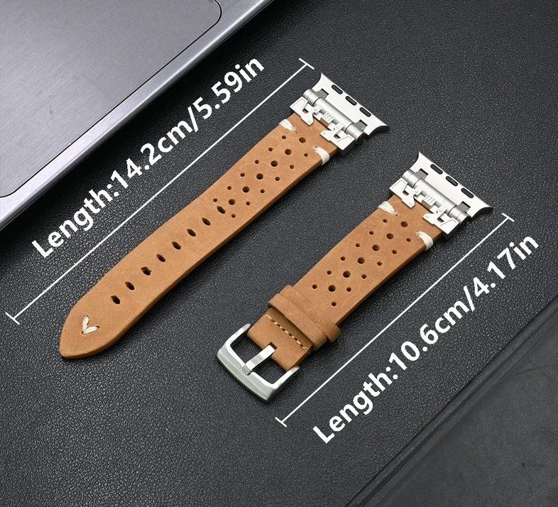 Apple Armbänder & -reifen: Band atmungsaktivem Leder für Apple Watch 9 10 11 und Ultra – Neu und originalverpackt aus Lausanne von WATCH-WORLD 2