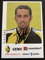 Paulinho signierte YB Karte Mittelfeld 2001/02