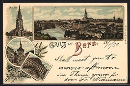 Litho Bern, Münster, Zeitglockenturm, R