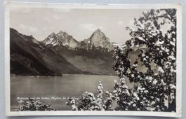 Brunnen und die beien Mythen im Frühling