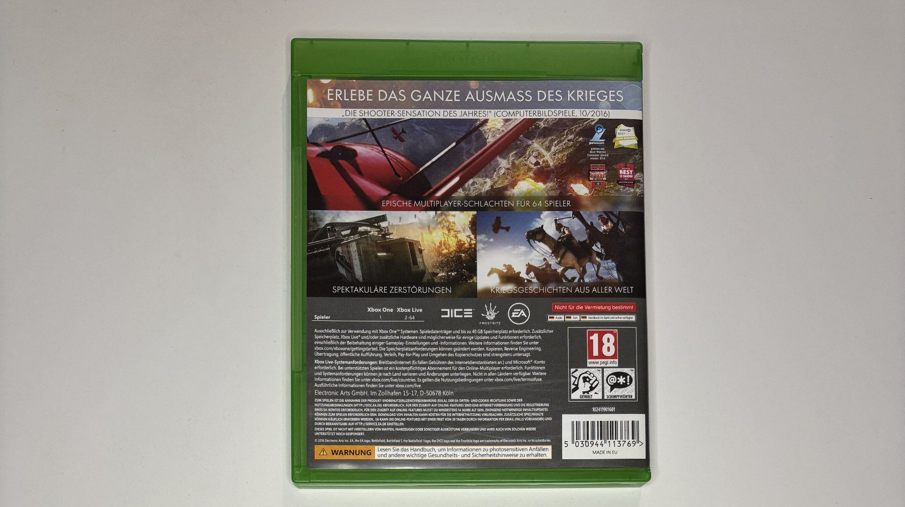 Giochi: XBOX One - Battlefield 1 – Usato da Allschwil venduto da Bullach 2