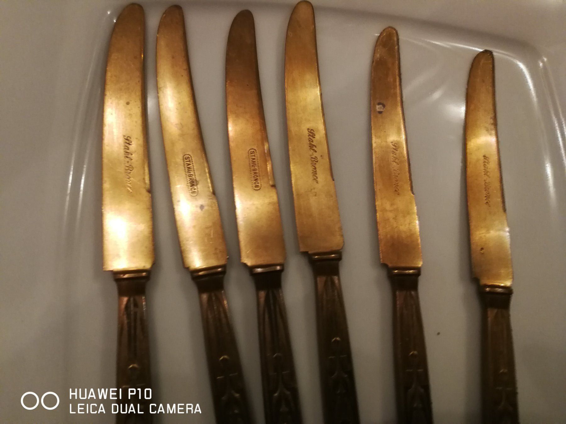 Coltelli da cucina: Bronce Brotaufschtrich Messer Jugendstil – Usato da Basel venduto da Ga12345 5