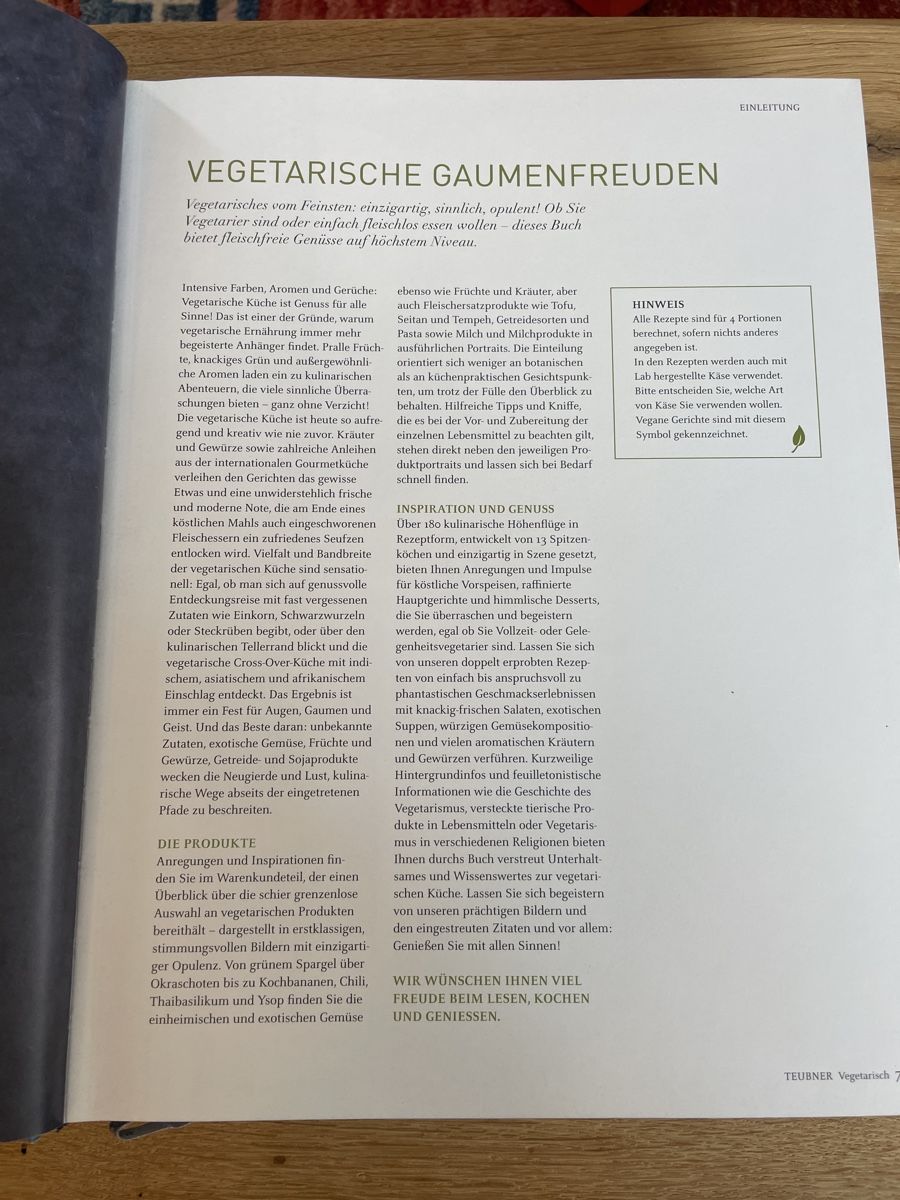 Libri: Kochbuch Teubner - Vegetarisch – Usato da Winterthur venduto da cheerio97 1