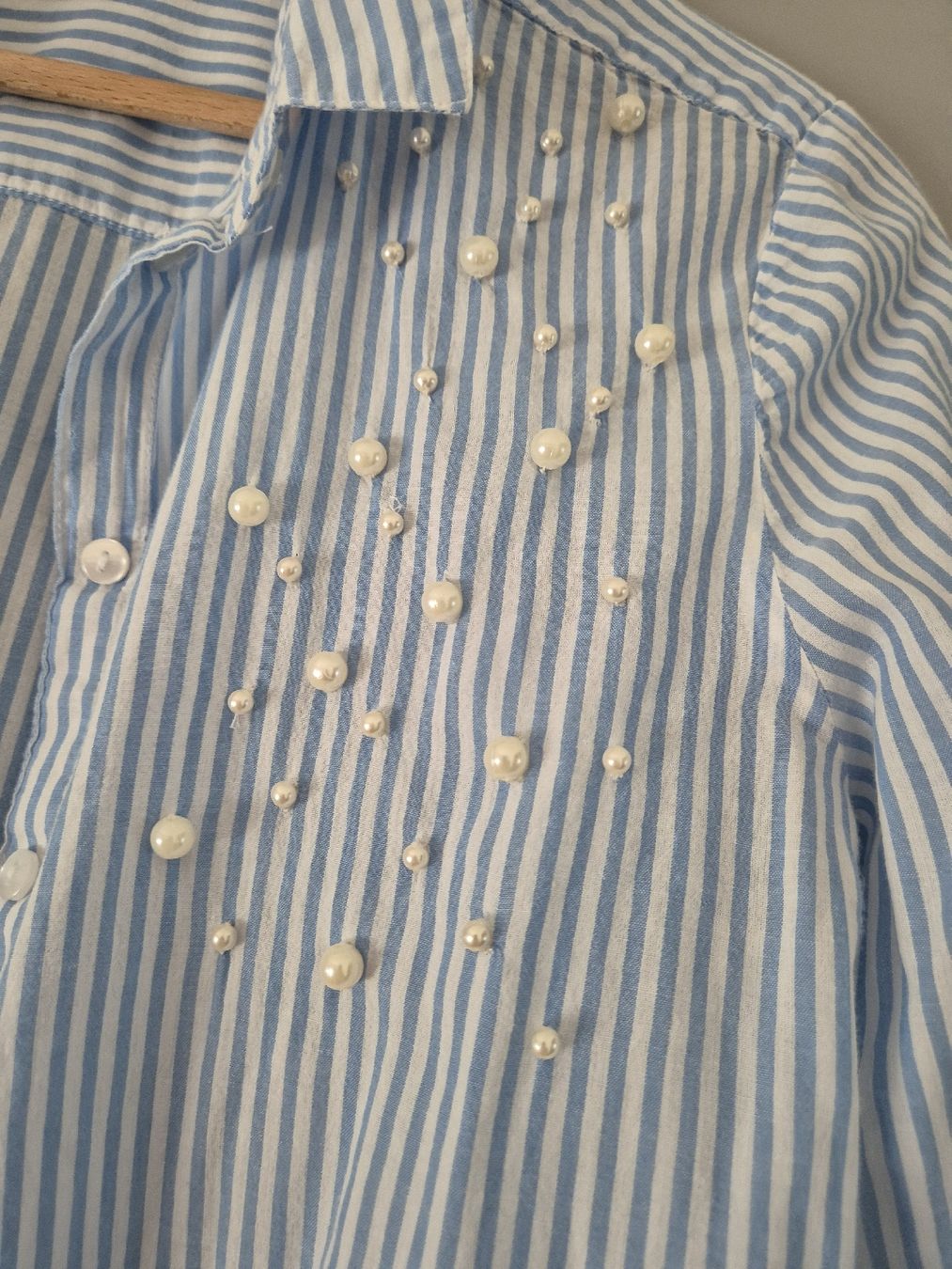 Only Camicette: Damen Bluse ONLY gestreift Grösse 36 mit Perlen – Usato da Zürich venduto da mit_jz2x 2