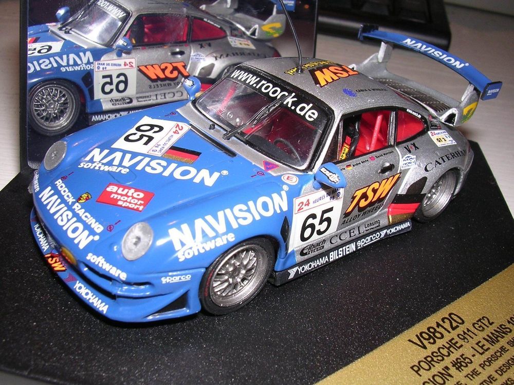 Autocollants Porsche 911 GT2 Le Mans 1996 #79 - Calques Pour Maquettes 1:18, 1:24, 1:32, 1:43