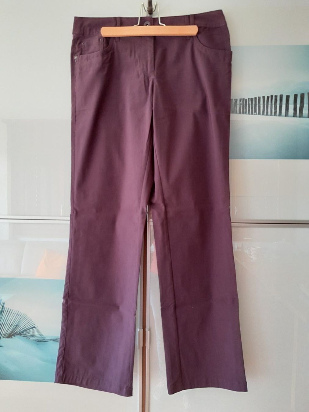 Pantaloni: Pantalon aubergine neuf L – Nuovo (secondo la descrizione) da Charmey (Gruyère) venduto da Laulau.sansan