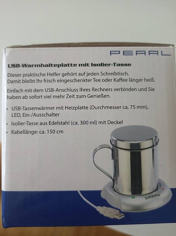 Tazze: USB-Warmhalteplatte mit Isolier-Tasse – Usato da Altdorf UR venduto da sportlife 1