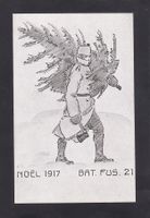 BAT. FUS. 21, Noël 1917, Soldaten-Weihnacht, Grenzbesetzung