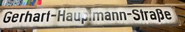 Emailschild/Strassenschild/Gerhard-Hauptmann-Strasse/Antik