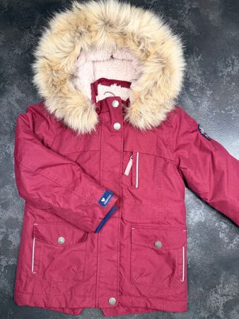Winterjacke Raintex rot mit Kapuze Grösse 116