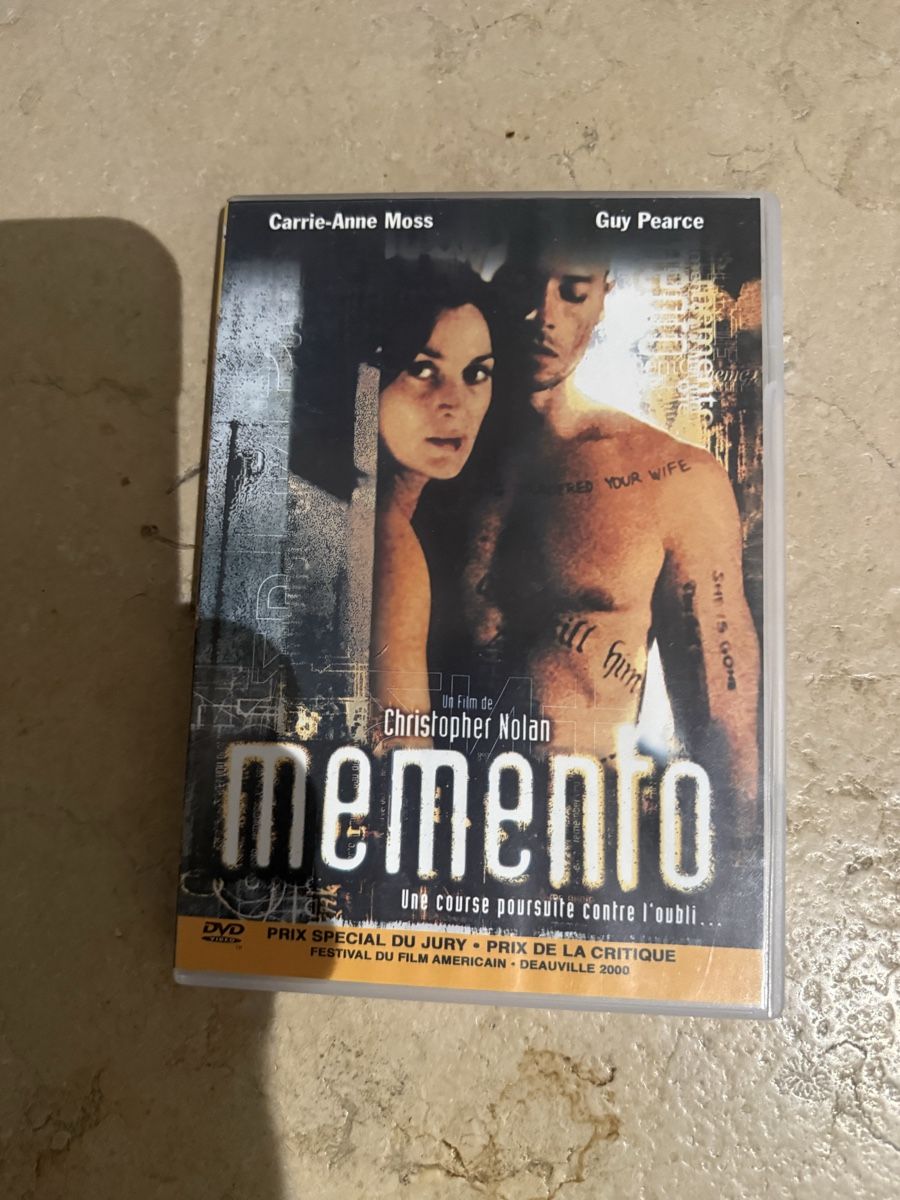 Alle DVDs: Memento (de Christopher Nolan) Guy Pearce – Gebraucht aus Troinex von grigri2020