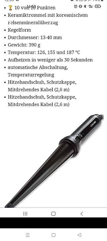Fers à boucler & lisser: Cloud Nine Lockenstab NP 180. – D'occasion à Weiningen ZH par gandy80 1