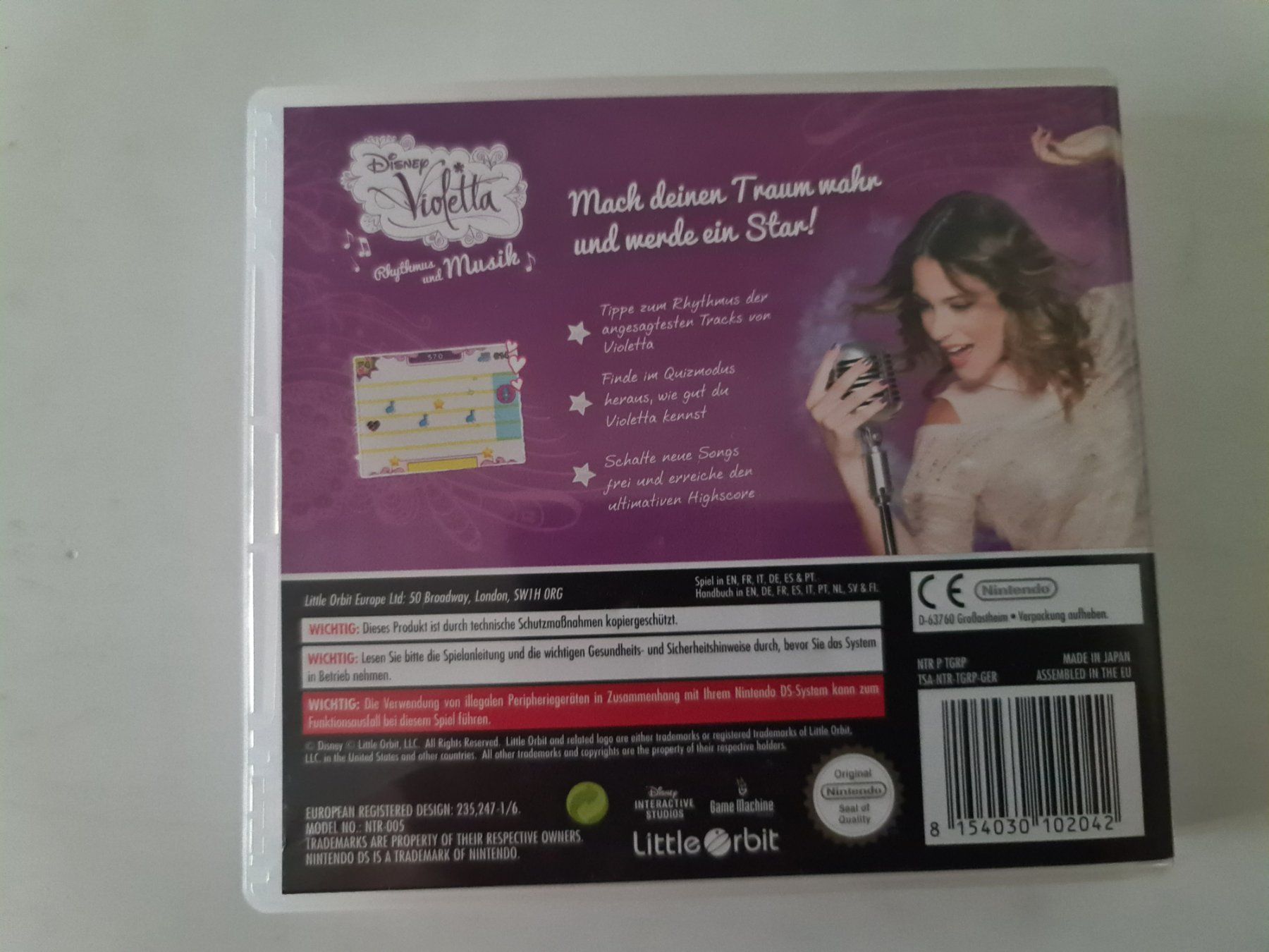 Nintendo Giochi: Nintendo DS Violetta - Rhythmus & Musik – Usato da Glattfelden venduto da ehschenker 1