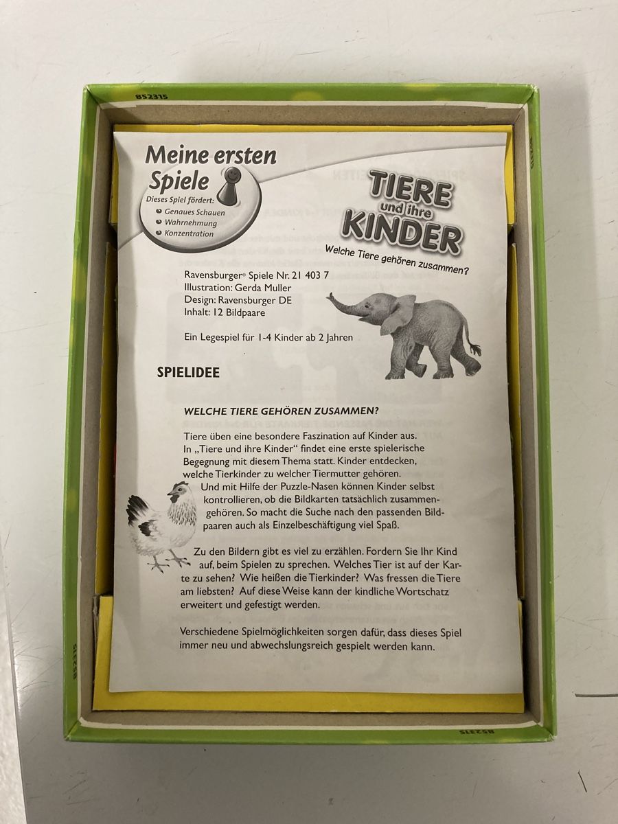 Ravensburger Puzzle: Tiere und ihre Kinder – Usato da Röschenz venduto da rah_8hkj 2