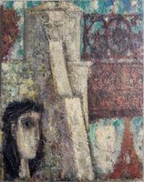 Original FR Rene Quillivic „Blick auf den Eiffelturm“