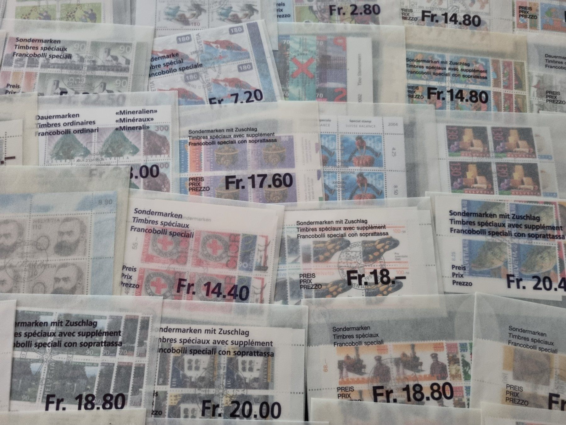 Alle Briefmarken: Posten mit CH Viererblocks - alles Top Aboware – Gebraucht aus Gümligen von Geniusbuy 4