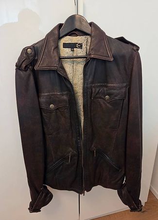 Just Cavalli Lederjacke, Grösse 50, 100% Leder