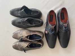 3 Paar Leder Schuhe Bugatti Neu ungetragen