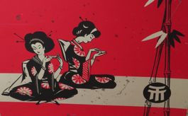 Antike Teedose Messmer Tee; Dose Sujet Japan