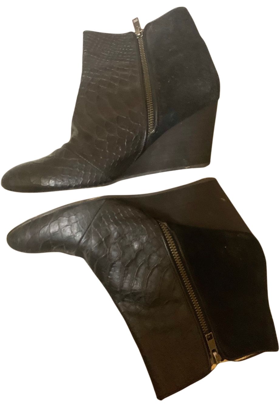 Buffalo Scarpe da donna: Wedge Ankel Boot leather Buffalo Size 38/NP199.- – Usato da Chur venduto da bal_xs69 1