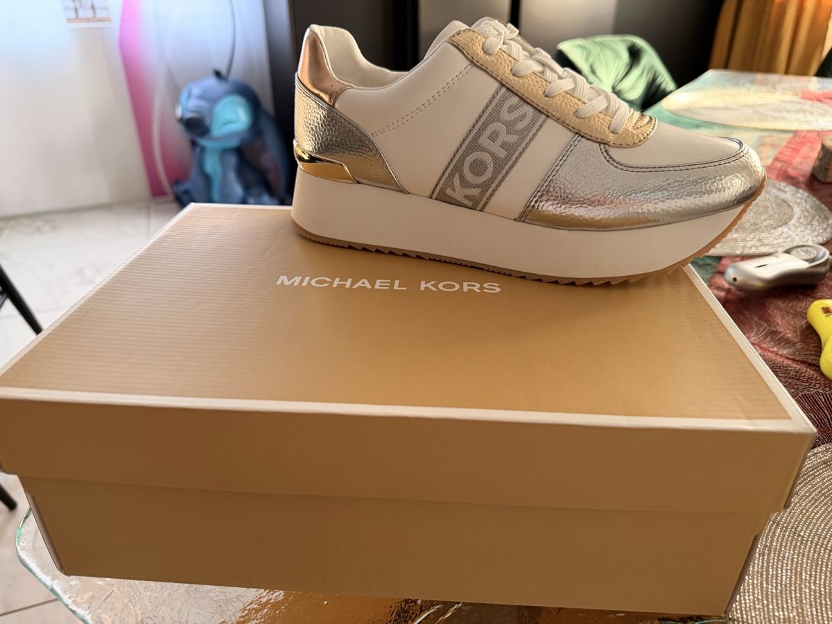 Michael Kors Scarpe da donna: Michael Kors Monique Trainer, gr 39, Silber Multi – Nuovo e nell'imballaggio originale da Arch venduto da Aga84 2