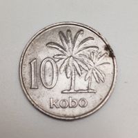 10 Kobo Münze Nigeria 1973