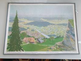 Schulwandbild Nr. 77 Blick über das bernische Mittelland