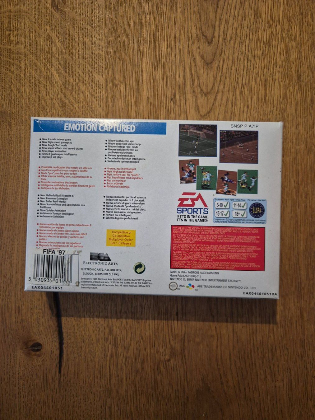 Nintendo Giochi: FIFA 97 SNES OVP – Usato da Pratteln venduto da RETRO1989 1