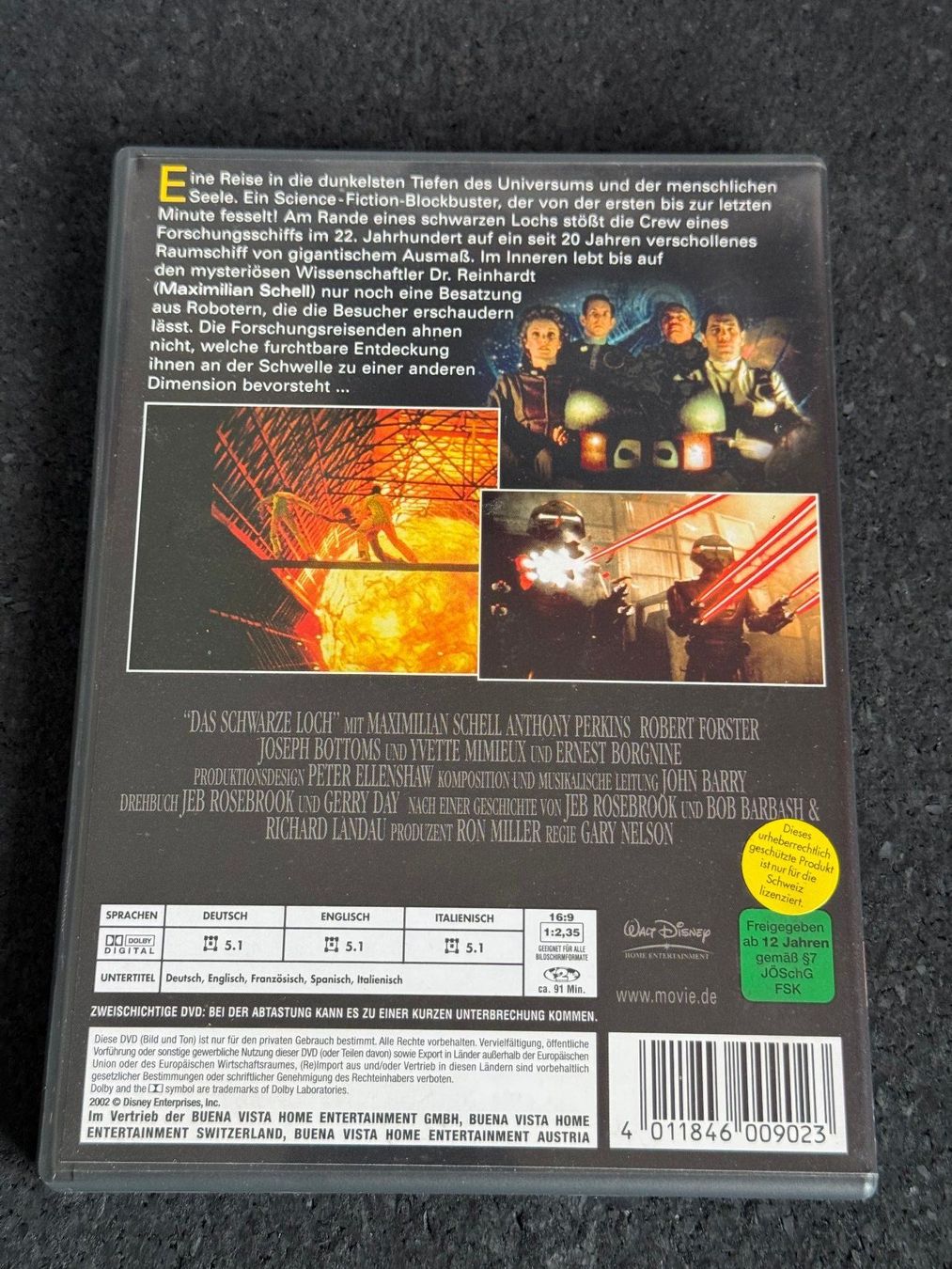 Tutti i DVDs: Das schwarze Loch "Disney" DVD DE/EN/IT – Usato da Fribourg venduto da tschjoly 1