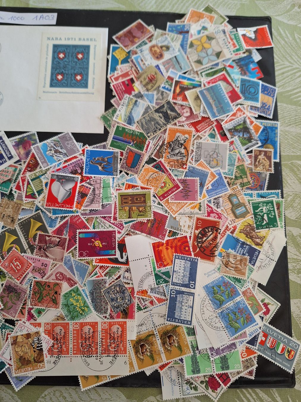 Tutti i francobolli: CH- ca. 1000 und 4 Briefe dazu (1A03) – Usato da Genolier venduto da Antoine30 2
